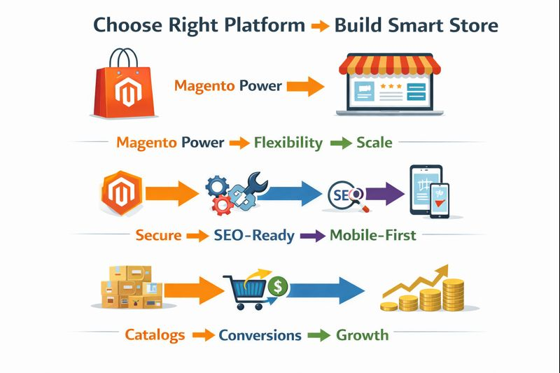 vserve | The Potential Benefits of Choosing Magento as a Platform for Your Online Store Development